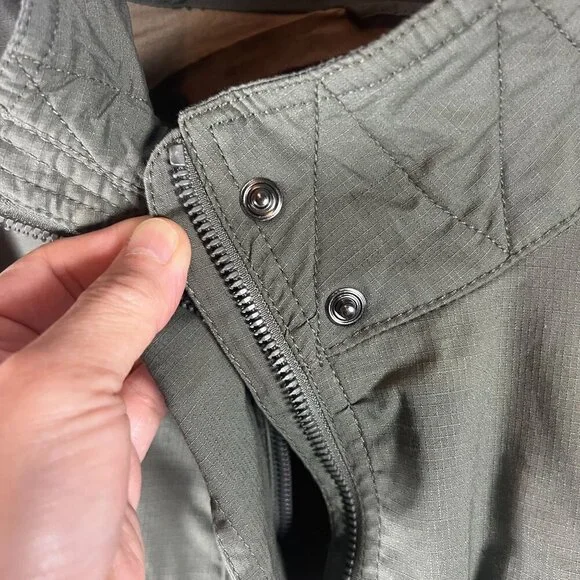 Prana Palisades Ripstop Womens Jacket MEDIUM in Rye Green UPF 50+ - Picture 9 of 12